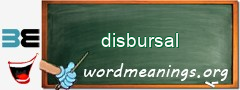 WordMeaning blackboard for disbursal